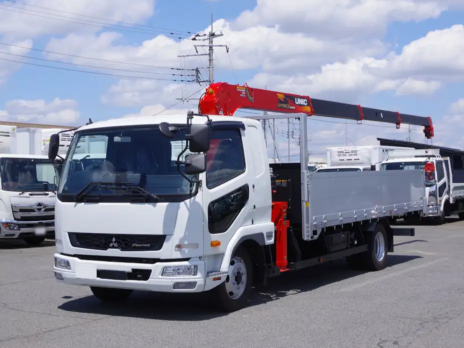三菱 ファイター 中型/増トン クレーン付 アルミブロック 4段 の中古トラック【車両No.167035】