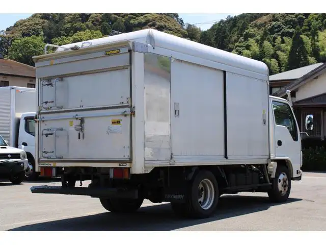 いすゞ エルフ 小型 アルミバン ボトルカー サイドドアの中古トラック画像3