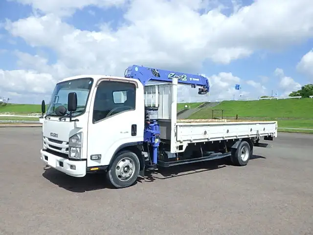 いすゞ エルフ 小型 クレーン付 床鉄板 4段 の中古トラック【車両No.167150】