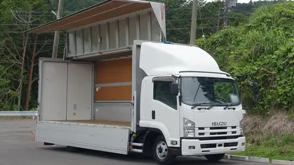 いすゞ フォワード 中型/増トン ウイング ベッド TKG-FRR90S2の中古トラック画像2