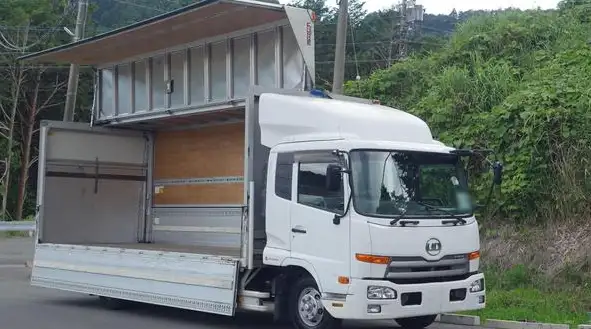 日産UD コンドル 中型/増トン ウイング パワーゲート ベッドの中古トラック画像3