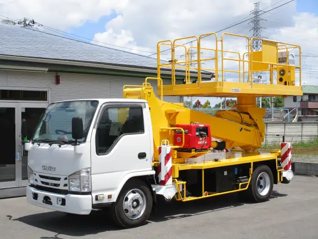いすゞ エルフ 小型 高所・建柱車 高所作業車 TKG-NKR85YN｜画像1