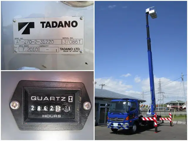 日野 レンジャー 中型/増トン 高所・建柱車 高所作業車 BDG-FC6JGWAの中古トラック画像9