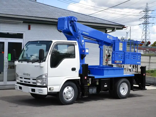 いすゞ エルフ 小型 高所・建柱車 高所作業車 TKG-NKR85N｜画像1