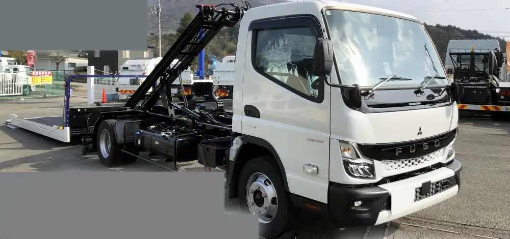 三菱 キャンター 小型 車両重機運搬 ラジコン ウインチの中古トラック画像1