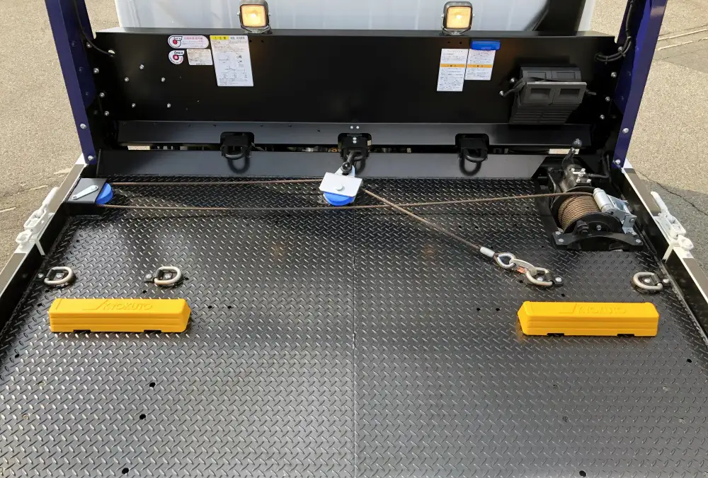 三菱 キャンター 小型 車両重機運搬 ラジコン ウインチの中古トラック画像5