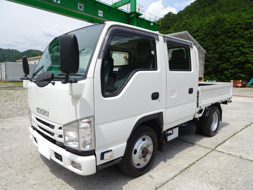 いすゞ エルフ 小型 平ボディ 10尺 TRG-NJS85A