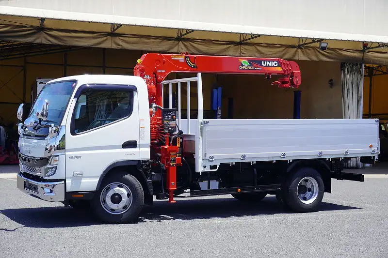 三菱 キャンター 小型 クレーン付 アルミブロック 4段 の中古トラック【車両No.167501】