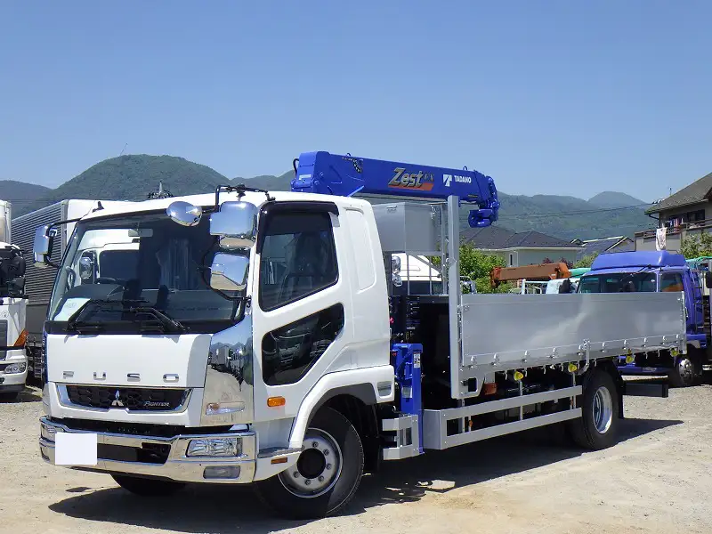三菱 ファイター 中型/増トン クレーン付 アルミブロック 4段 の中古トラック【車両No.166987】