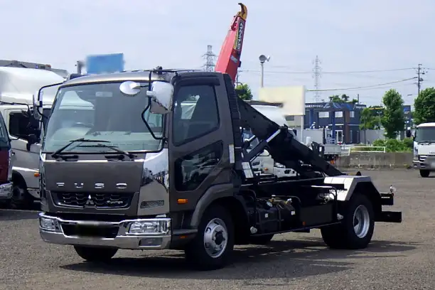 三菱 ファイター 中型/増トン アームロール ツインホイスト TKG-FK71F｜画像1