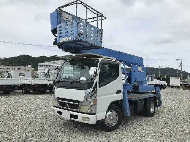 三菱 キャンター 小型 高所・建柱車 高所作業車 KK-FE73EBの中古トラック画像1
