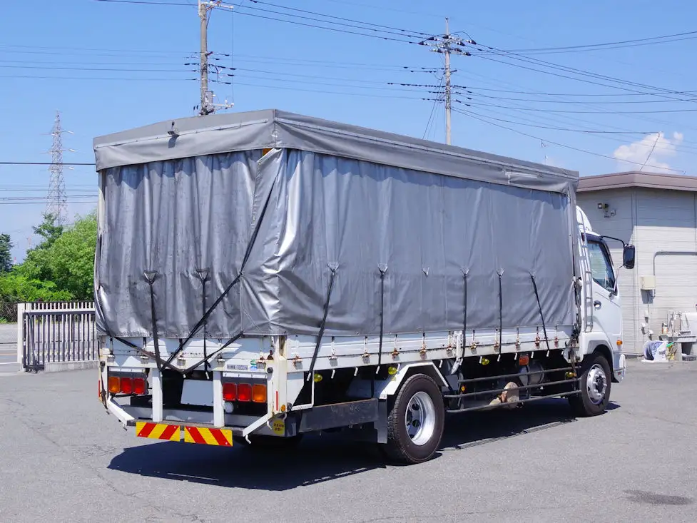 三菱 ファイター 中型/増トン 平ボディ 幌 床鉄板の中古トラック画像3