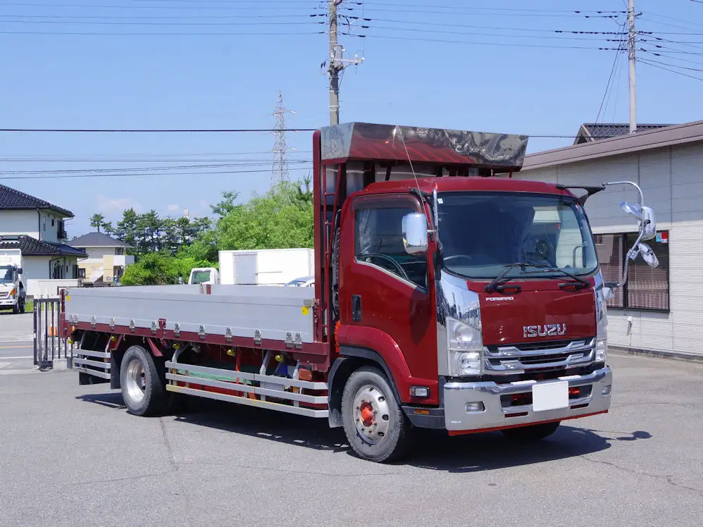 いすゞ フォワード 中型/増トン 平ボディ アルミブロック LKG-FTR90S2の中古トラック画像2