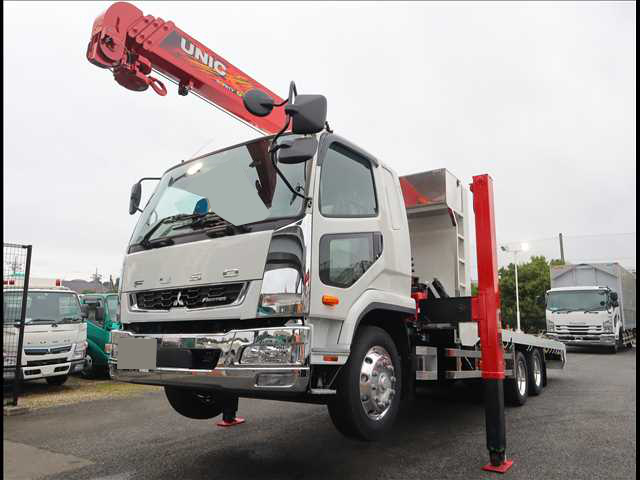 三菱 ファイター 中型/増トン 車両重機運搬 セルフローダー 2DG-FQ62F
