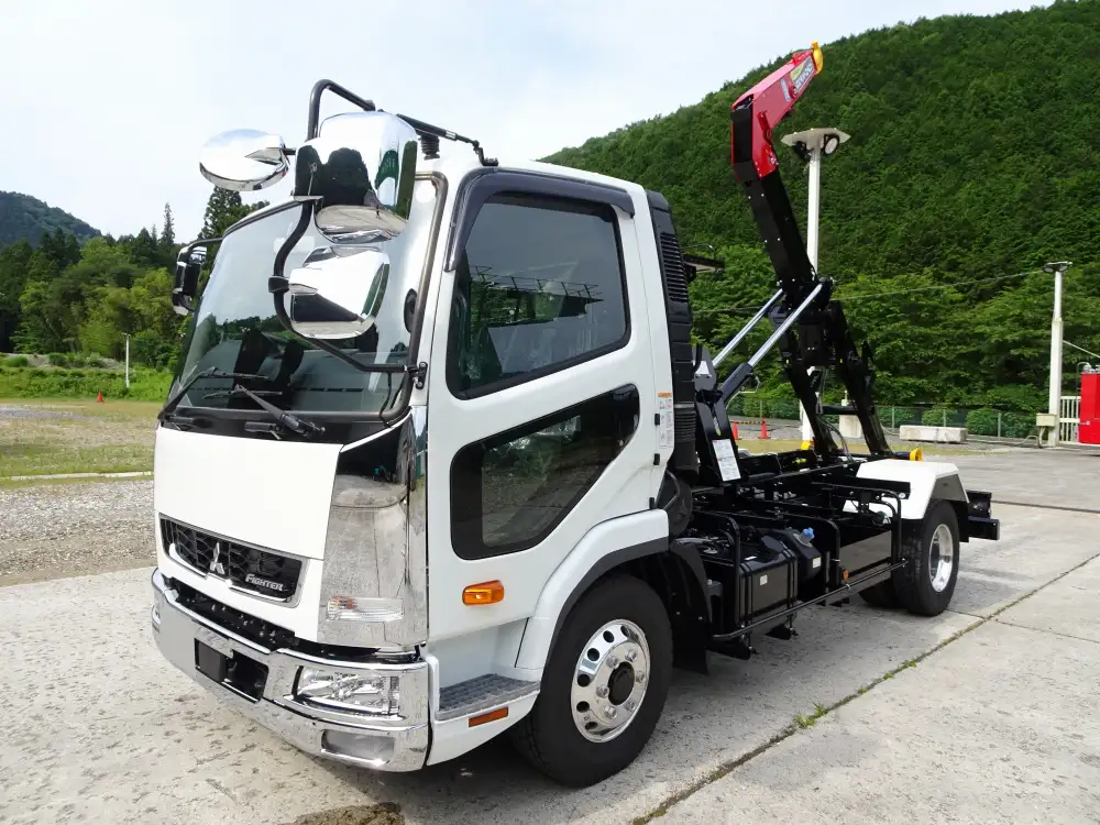 三菱 ファイター 中型/増トン アームロール ツインホイスト 2KG-FK72Fの中古トラック画像1