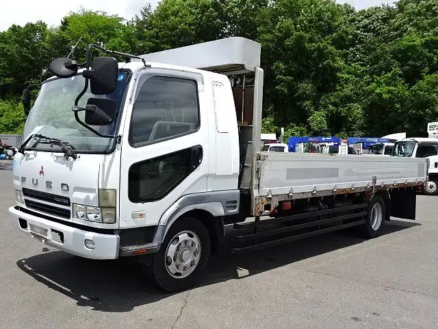 三菱 ファイター 中型/増トン 平ボディ アルミブロック ベッド の中古トラック【車両No.167799】