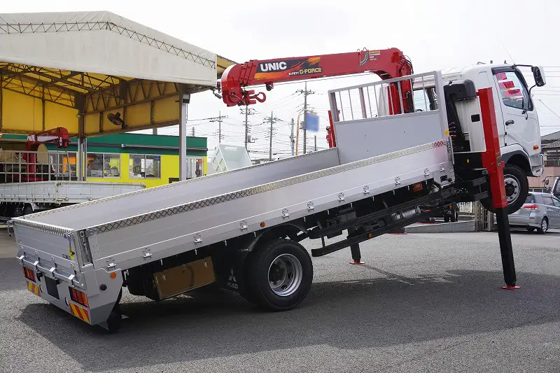 三菱 ファイター 中型/増トン 車両重機運搬 4段クレーン ラジコンの中古トラック画像4