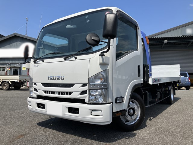 いすゞ エルフ 小型 車両重機運搬 セーフティーローダー 2PG-NPR88AN