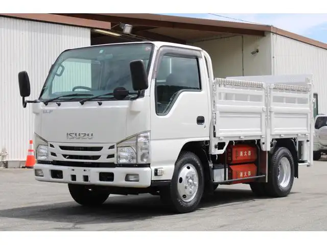 いすゞ エルフ 小型 平ボディ パワーゲート 床鉄板の中古トラック画像1