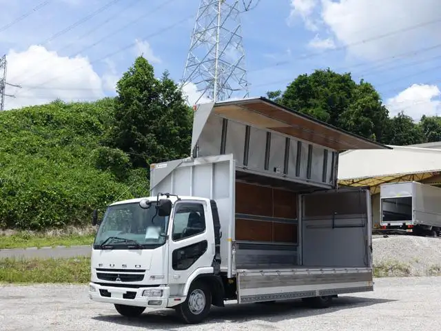 三菱 ファイター 中型/増トン ウイング パワーゲート PDG-FK71Fの中古トラック画像1
