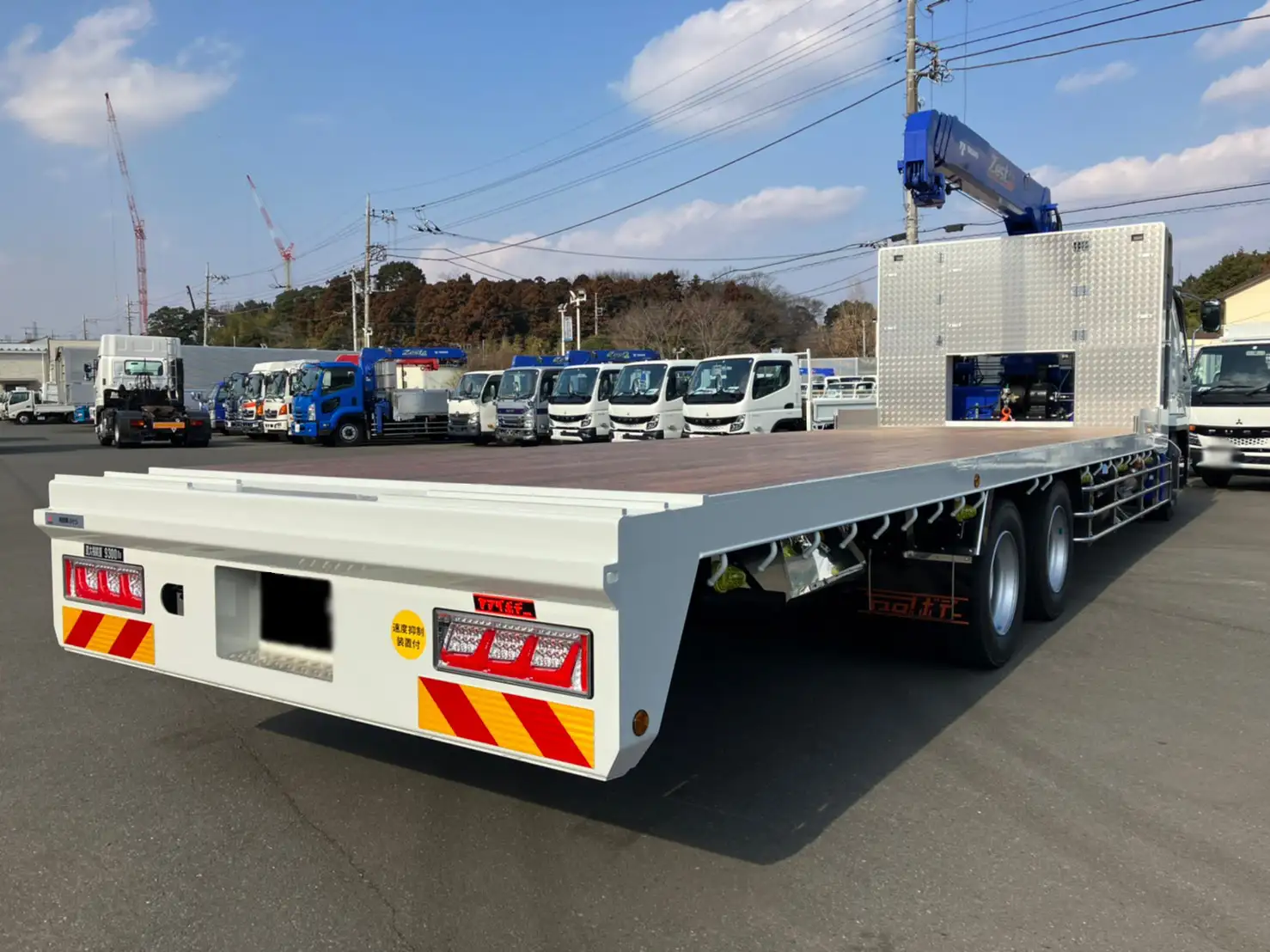 三菱 ファイター 中型/増トン 車両重機運搬 4段クレーン ラジコンの中古トラック画像2