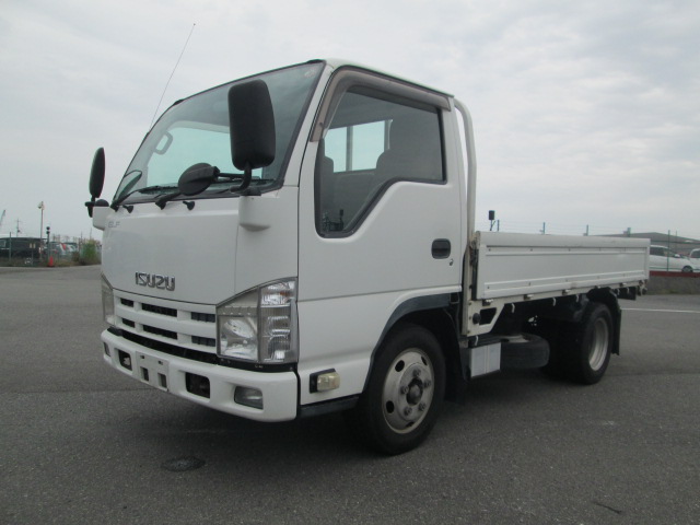 いすゞ エルフ 小型 平ボディ 10尺 SKG-NKR85A