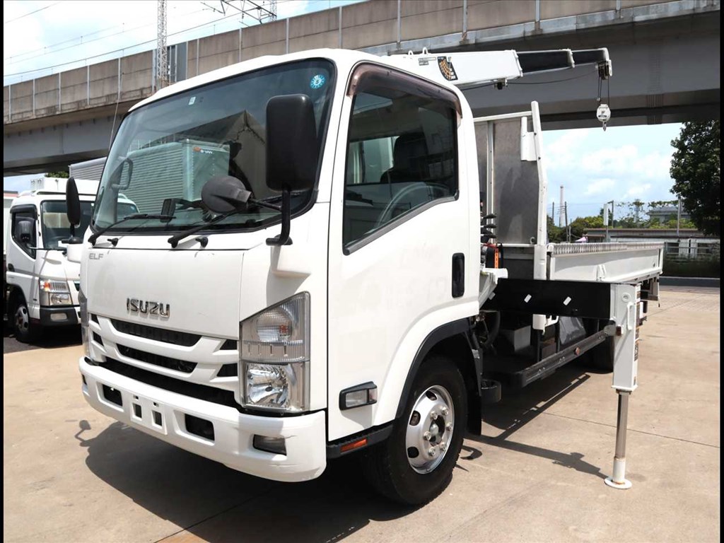 いすゞ エルフ 小型 クレーン付 超ロング 2RG-NPR88YN
