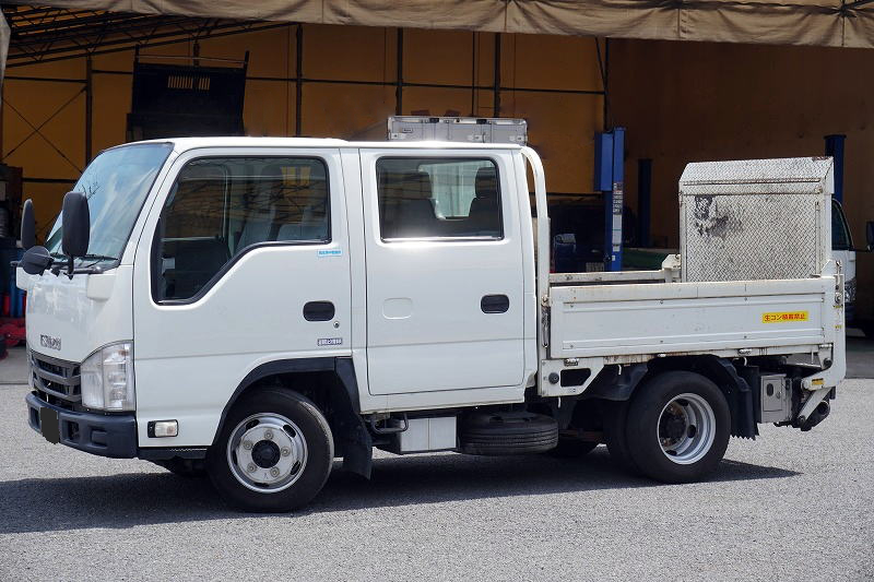 いすゞ エルフ 小型 平ボディ 10尺 TPG-NJR85A