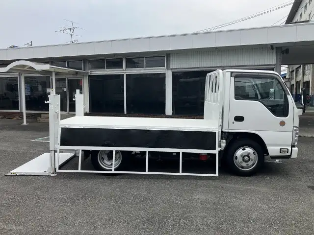 いすゞ エルフ 小型 平ボディ パワーゲート 床鉄板の中古トラック画像5