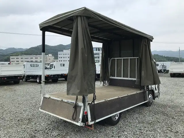 三菱 キャンター 小型 平ボディ 幌 CBF-FB700Bの中古トラック画像6