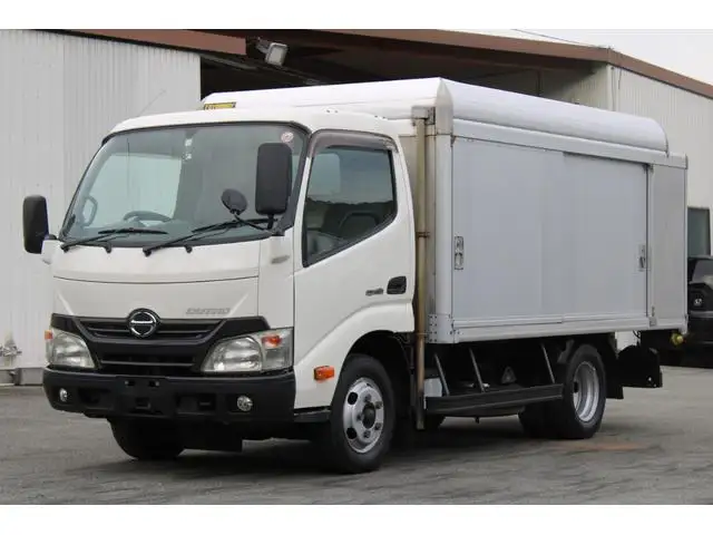 日野 デュトロ 小型 アルミバン ボトルカー サイドドアの中古トラック画像1