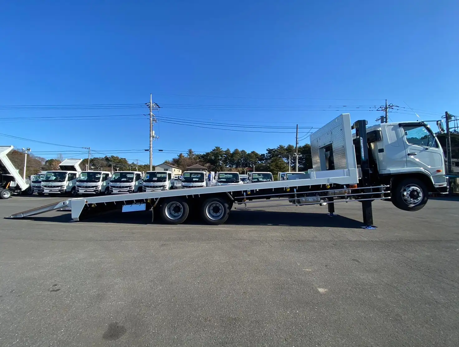 三菱 ファイター 中型/増トン 車両重機運搬 ラジコン ウインチの中古トラック画像4