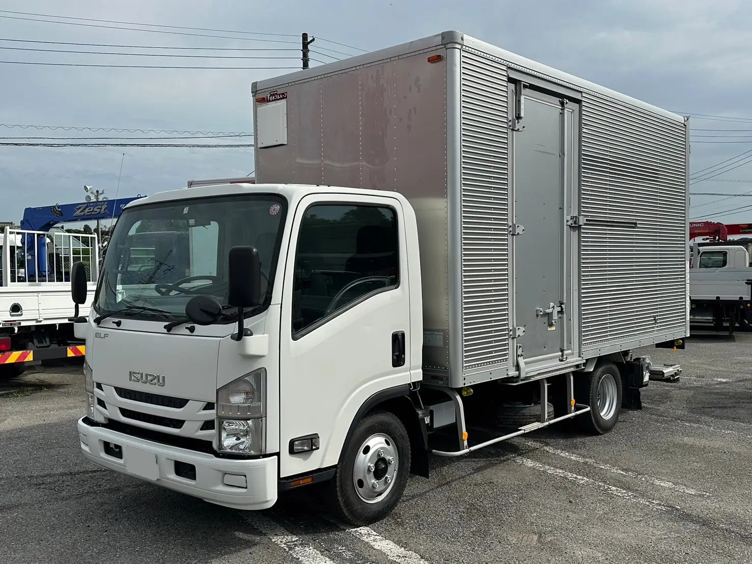 いすゞ エルフ 小型 アルミバン ワイドロング TPG-NPR85AN