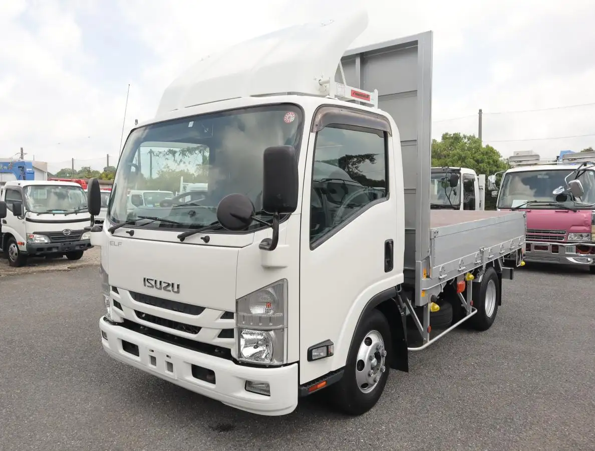 いすゞ エルフ 小型 平ボディ 床鉄板 アルミブロック の中古トラック【車両No.168696】