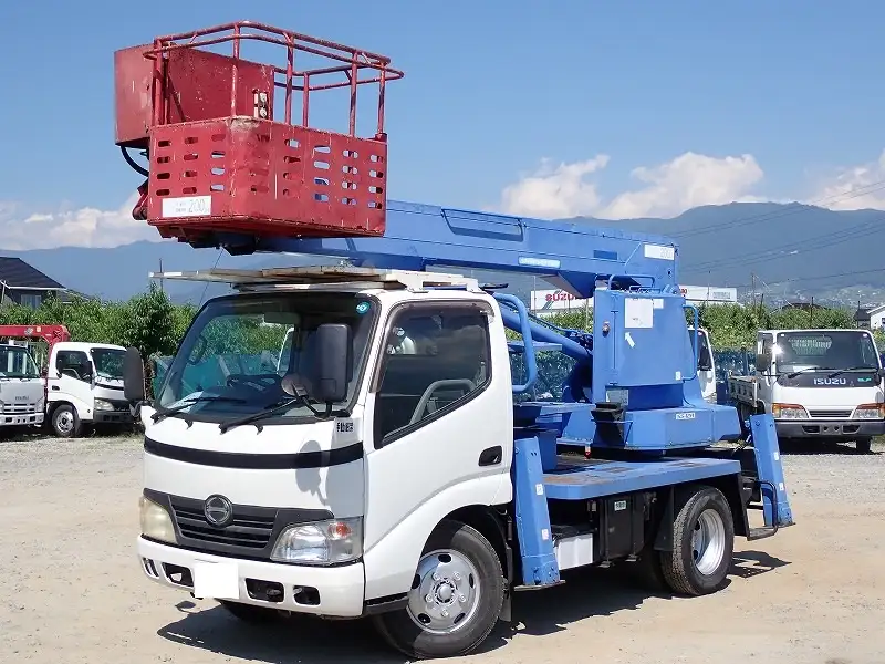 トヨタ コースター 小型 高所・建柱車 高所作業車 BDG-XZU304E