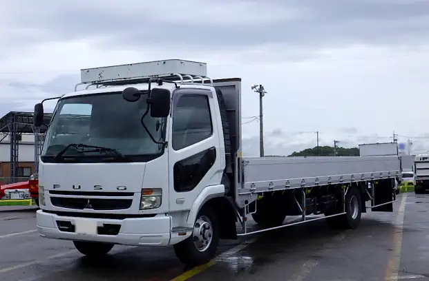 三菱 ファイター 中型/増トン 平ボディ アルミブロック PDG-FK71Fの中古トラック画像1