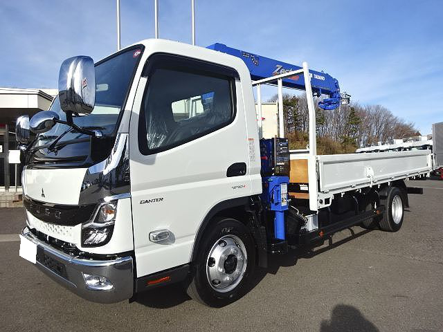 三菱 キャンター 小型 クレーン付 超ロング 2RG-FEB80