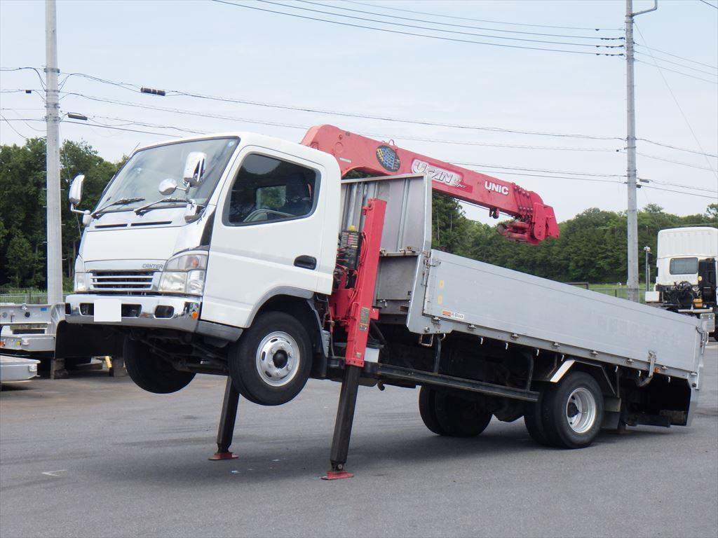 三菱 キャンター 小型 車両重機運搬 セルフローダー KK-FE83EGY