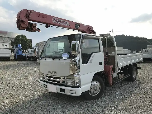 いすゞ エルフ 小型 クレーン付 3段 ラジコンの中古トラック画像1