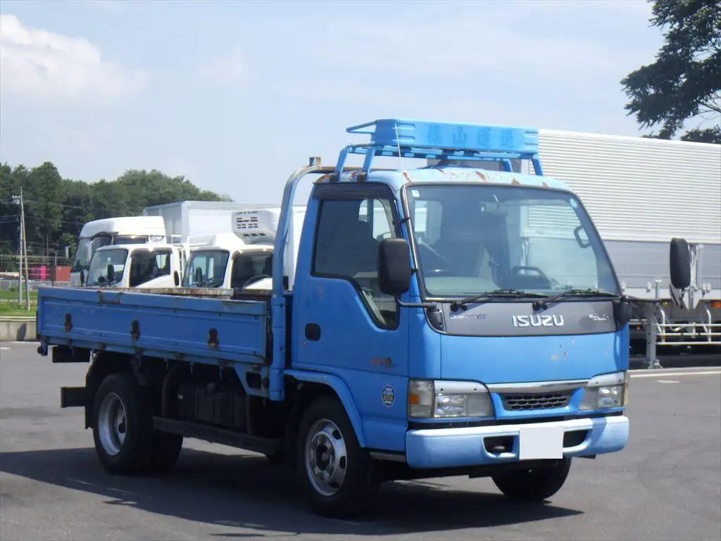 いすゞ エルフ 小型 平ボディ 床鉄板 KR-NKR81GNの中古トラック画像2