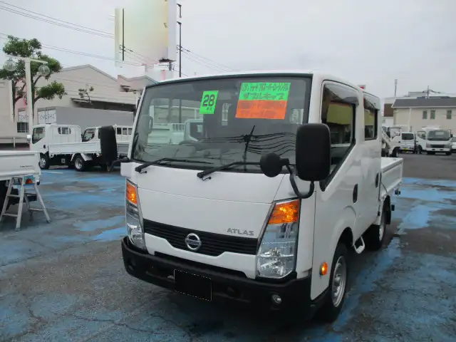 日産 アトラス 小型 平ボディ Wキャブ CBF-SQ1F24の中古トラック画像1