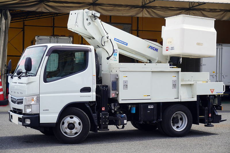 三菱 キャンター 小型 高所・建柱車 高所作業車 TPG-FEA50