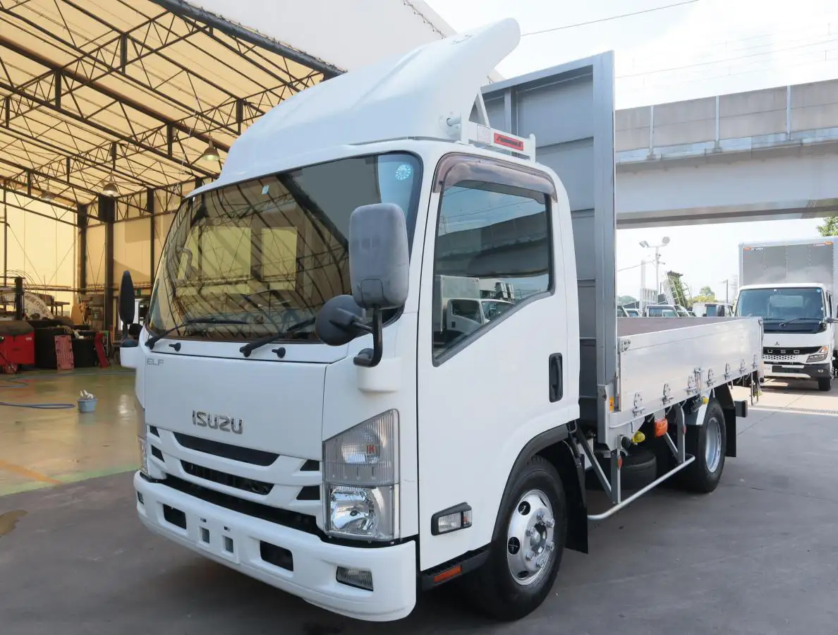 いすゞ エルフ 小型 平ボディ 床鉄板 アルミブロック の中古トラック【車両No.169168】
