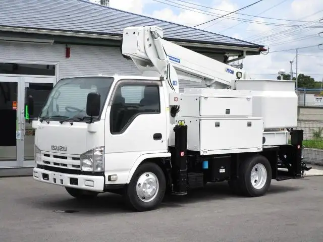 いすゞ エルフ 小型 高所・建柱車 高所作業車 TKG-NKR85N｜画像1