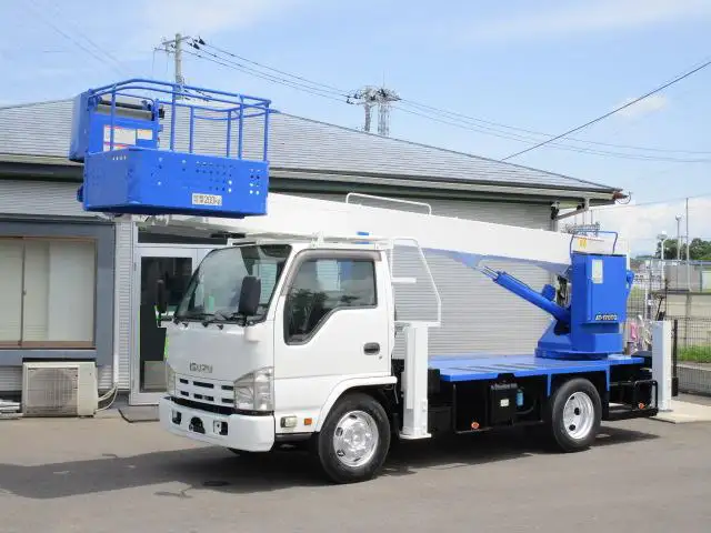いすゞ エルフ 小型 高所・建柱車 高所作業車 SKG-NKR85YN｜画像1