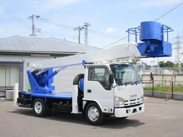 いすゞ エルフ 小型 高所・建柱車 高所作業車 SKG-NKR85YNの中古トラック画像2