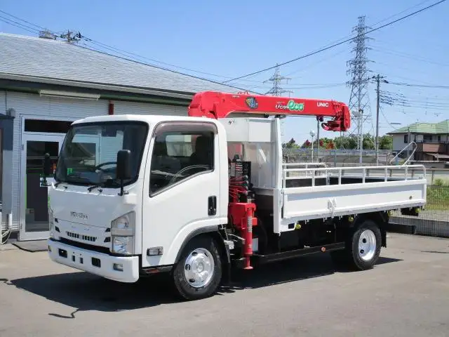 いすゞ エルフ 小型 クレーン付 4段 ラジコン の中古トラック【車両No.168621】