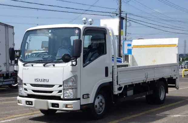 いすゞ エルフ 小型 平ボディ パワーゲート 2RG-NLR88ARの中古トラック画像1