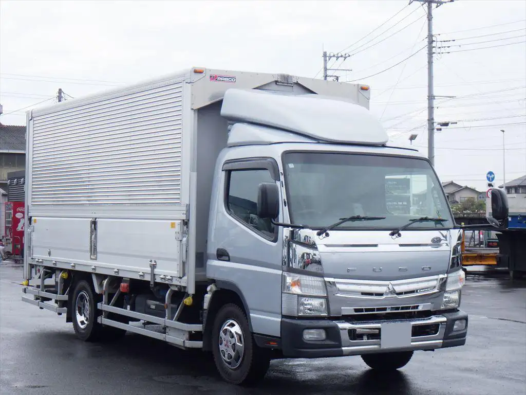 三菱 キャンター 小型 ウイング パワーゲート 床鉄板の中古トラック画像2