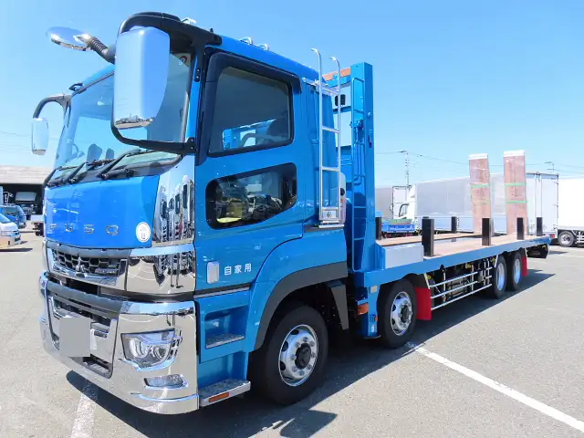 三菱 スーパーグレート 大型 車両重機運搬 ウインチ ベッドの中古トラック画像1